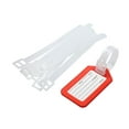 thumbnail image 5 of Unique Bargains Plastic Suitcase Bag ID Name Label Luggage Holder Tag 10 Pcs Red White, 5 of 5