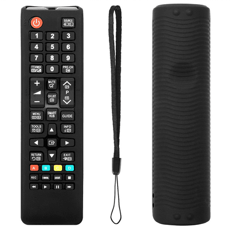 Universal Remote Control for BN59-01185F And All Other Samsung Smart TV Models LCD LED 3D HDTV QLED Smart TV BN59-01199F AA59-00786A BN59-01175N With Protective Case