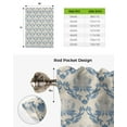 thumbnail image 5 of Baroque Vintage Window Curtain for Living Room Home Decor Roman Curtain Kitchen Tie-up Curtains Adjustable Drapes, 5 of 5