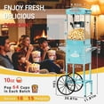 thumbnail image 3 of Yardmaster 10 oz Popcorn Machine, Bar Style Popper with Warming Deck and Kernel Drawer, 4-5 Minute Popping, Light Green, 3 of 7