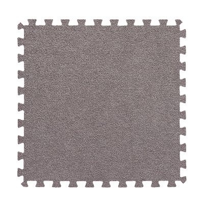 Alfombrilla de espuma EVA con empalme de gamuza corta, alfombrilla de empalme libre para habitación de juguetes de bebés y niños, alfombrilla antideslizante anticaídas para gatear