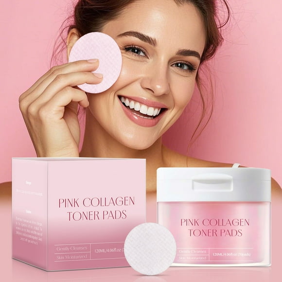 Fiudx Discos Reafirmantes, Discos de Algodón con Cúrcuma Iluminadores, Discos Exfoliantes Hidratantes con Agua de Jengibre, Discos con Pantenol Que Mejoran La Elasticidad, Cuidado Diario de La Piel,