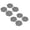 Grey-8Pcs, variant on Anti Vibration Pad for Washing Machine, 4 Pcs Shock Absorbing Mat, Hexagon Rubber Stabilizer Prevents Washer Dryer Moving, Floor Protector Leveling Feet for Appliances, Black, 2.48"