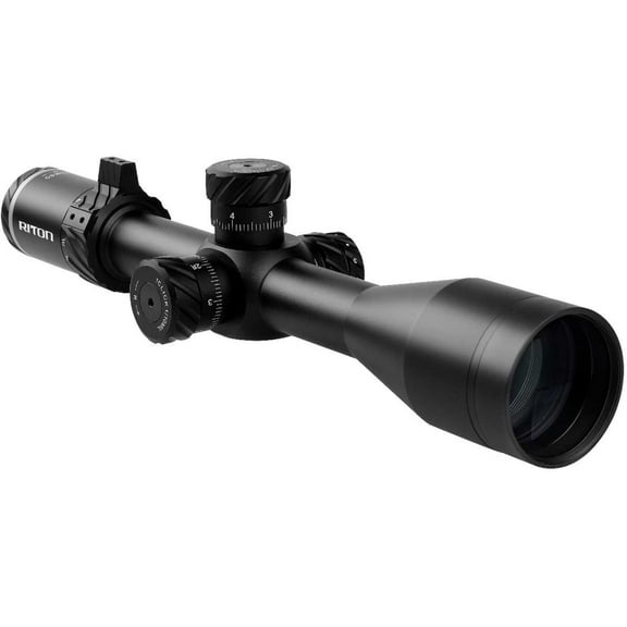 Riton Optics 3 Primal 3-18x50mm First Riflescope, 30mm Tube, First Focal Plane, LRH Illuminated, Black