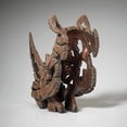 thumbnail image 3 of Enesco Edge Sculptures Miniature Rhinoceros Bust Figurine 5.5in H, 3 of 4