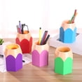thumbnail image 4 of Cute Pencil Shaped Pen Holder in Assorted Color for Storage with Big Opening Design 5pcs, 4 of 8