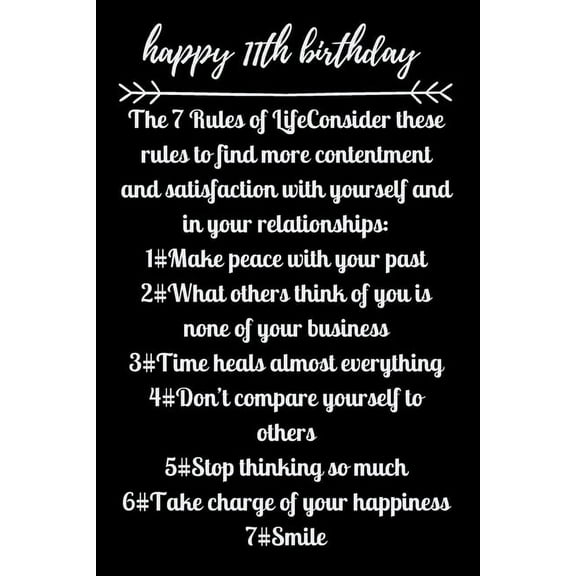 happy11th birthday The 7 Rules of Life (Paperback)