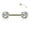 Gold / Clear, variant on Surgical Steel Nipple Ring Barbell 14 Gauge Threadless Round CZ - Pair