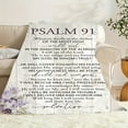 thumbnail image 6 of Psalm 91:1 Inspirational Flannel Blanket with Lilac & Wood Grain Design – Soft, Warm, and Faith-Inspired Home Decor for Naps, Camping, Travel, and Gifts for Friends & Family, 6 of 6