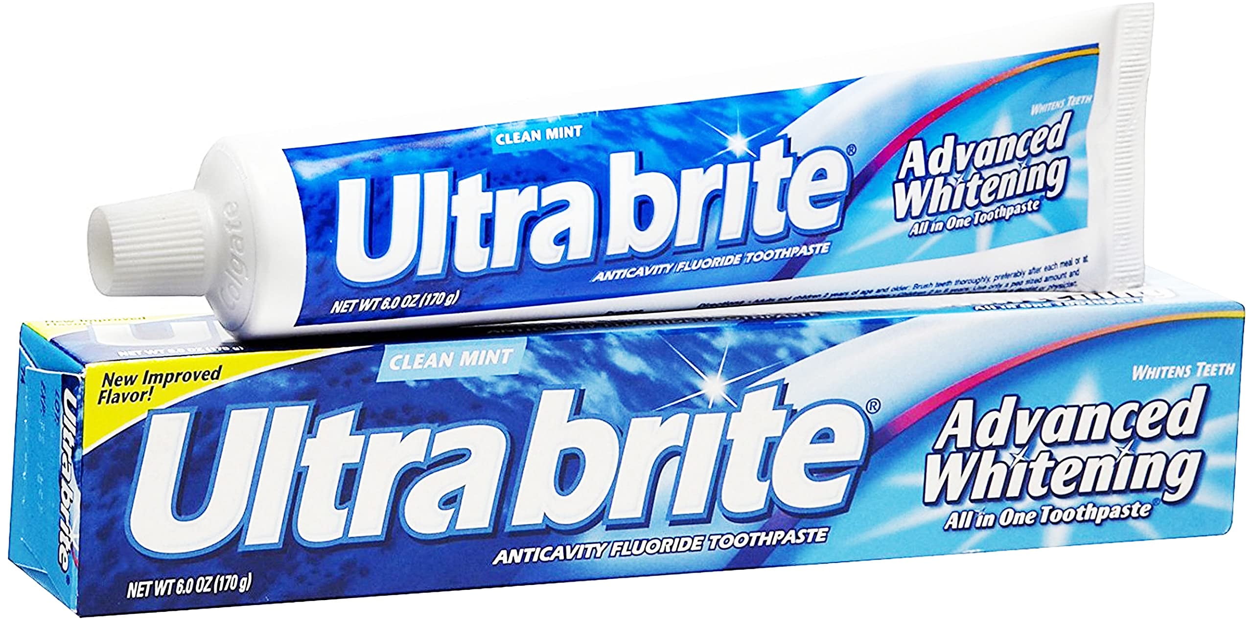 Colgate Ultra Brite Advanced MMF7&nbsp;Whitening Fluoride Toothpaste, Clean Mint, 6 Count