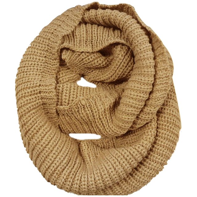 Thick Knitted Winter Warm Infinity Scarf