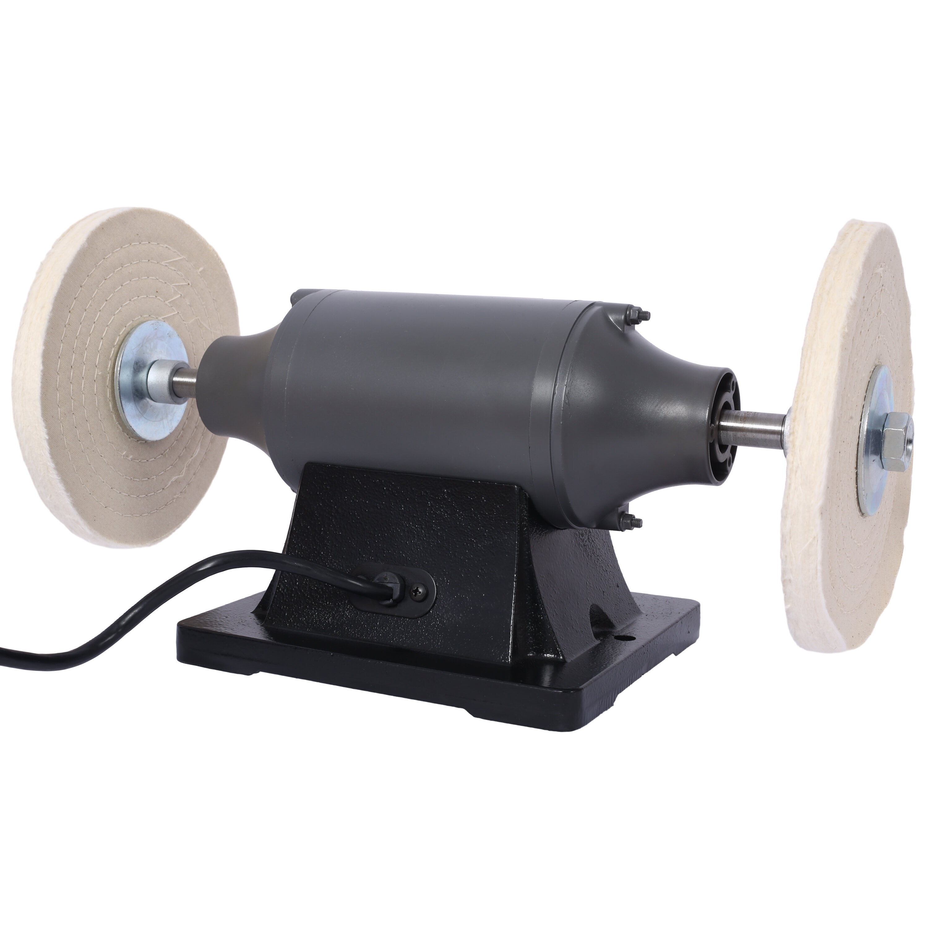 Cordless Drill 8-Inch Electric Polisher Bench Buffer Grinder - Includes 4PCs 80Ply Thic Buffing Wheels Ideal Benchtop Buffing Machine for Polishing Metal, Jewelry, , Wood, Jade, and Plastic. CSA Cert