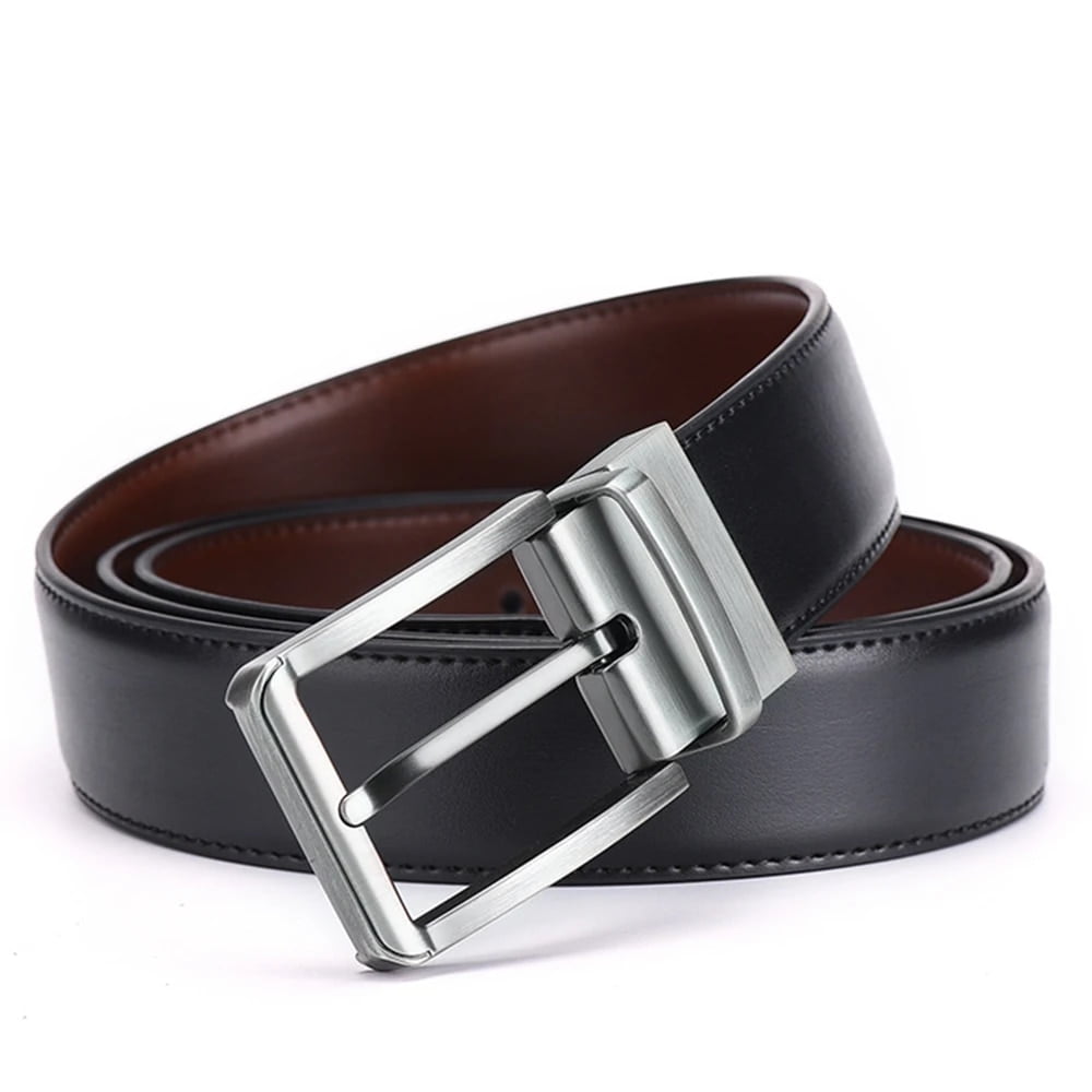ベルト Leather Double Strap Belt Genuine Leather Belt Double sided belt Men Belt Laser