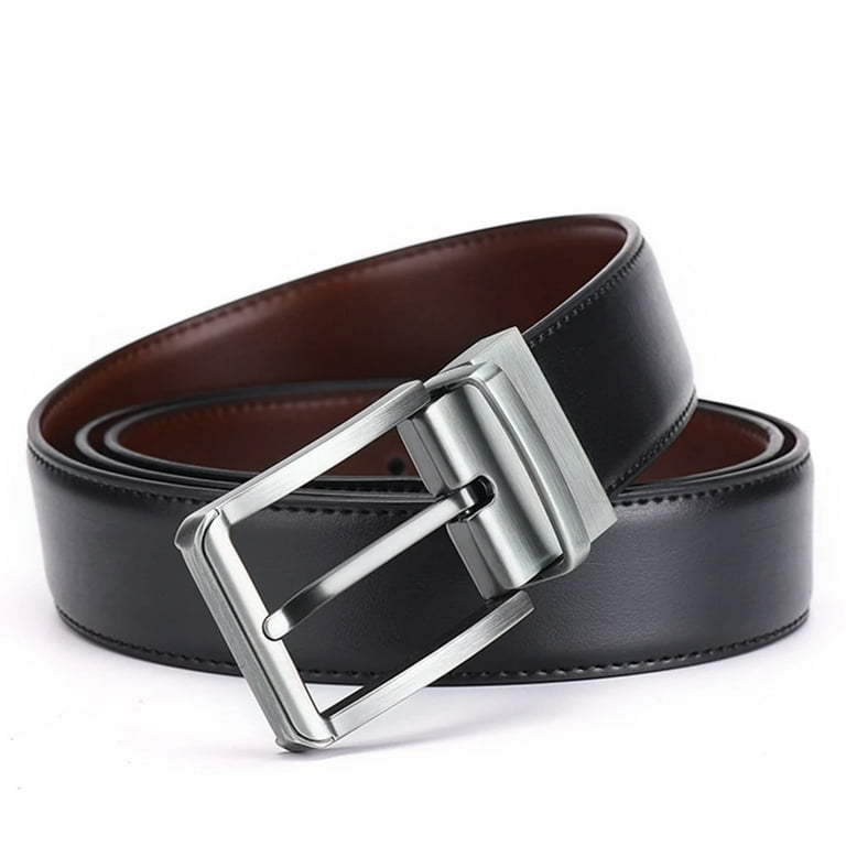 Genuine Leather Belt Double sided belt Men Belt Laser engraving