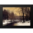 thumbnail image 2 of Anderson-Lundby, Anders 18x13 Black Modern Framed Museum Art Print Titled - A Winter River Landscape, 2 of 5