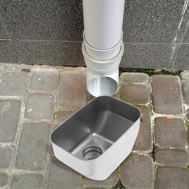 HAMPPLIES Rain Barrel Connector Kit Rain Collector Stainless Steel Sleek Design For Rainy Weather 1Set