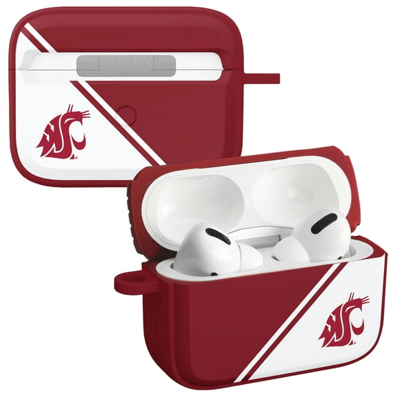 Washington State Cougars Champion Series HDX Case Cover Compatible with Apple AirPods Pro 1 & 2 by Affinity Bands