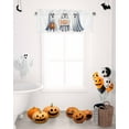 thumbnail image 6 of Halloween Valances for Windows Ghost Boo Window Curtain Rod Pocket Cute Spook Ghost Holiday Window Treatment Decor Valances for Kitchen Living Room Bedroom 42x12in, 6 of 7