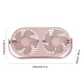 thumbnail image 7 of EUDIDV Portable Fan Desktop Double-head Double-leaf Aromatherapy Fan Student Dormitory Desktop USB Charging Fan Plug-in Model;Suitable for Indoor and Outdoor Use, 7 of 7