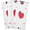 thumbnail image 2 of GZHJMY Valentine's Day Paw Kitchen Dish Towel 1 Pack, Soft Absorbent Dishcloths Reusable Hand Towel Washable Tea Towels for Home Kitchen Bar Table Decor, 28 x 18 Inch Washcloths Decorative Towels, 2 of 7