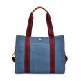 thumbnail image 5 of Bolso de mezclilla de gran capacidad para mujer 2025, nuevo bolso informal versátil, bolso de hombro tipo mensajero para desplazamientos de nicho, moderno, 5 of 5