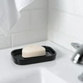 thumbnail image 5 of Basic Ceramic Soap Dish For Bathroom Countertop Practical Soap Bar Holder Black, 5 of 6