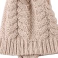 thumbnail image 5 of Holloyiver Winter Warm Pure Color Ladies Braid Ball Pullover Knit Hat, 5 of 5
