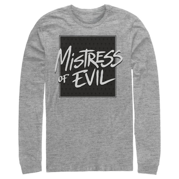 Men's Maleficent: Mistress of All Evil Painted Sign Long Sleeve Shirt Athletic Heather Large