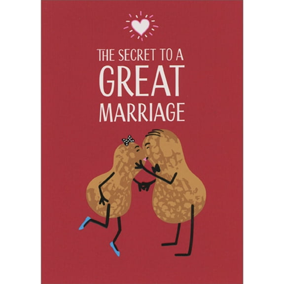 Avanti Press Kissing Peanuts APress Wedding Anniversary Card