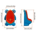 thumbnail image 3 of XMMSWDLA Baby Urinal Blue Cute Frogs Shape Training Standing Urinal Hang Type Boysfrog-Shaped Hanging Boy Urinal Blue, 3 of 4