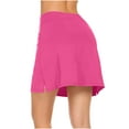 thumbnail image 5 of Elvqul Shorts for Women Workout Sports Work Hot Pink Running Pull on Juniors Shorts, 5 of 5