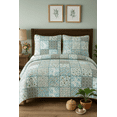 thumbnail image 2 of DBOZE American Traditional Floral Quilt Set Reversible Lightweight Sateen Bedspread with Matching Shams for All Seasons, 2 of 8