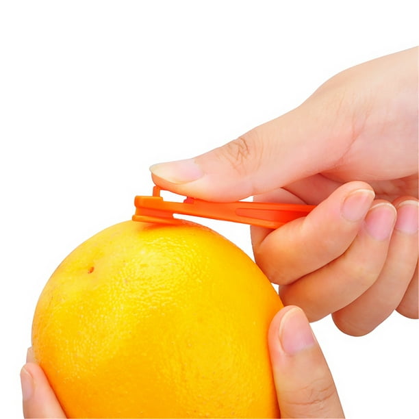 LangRay 2pcs Anneau éplucheur d'orange dépouillage Fruits en Acier  Inoxydable Agrumes Pamplemousse épluche ouvre Orange
