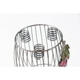 thumbnail image 5 of Vintage Decorative Metal Wire Goblet Shaped Freestanding Wine Bottle and Cork Holder, 5 of 6