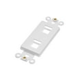thumbnail image 2 of Monoprice Dcor Insert for Keystone 2 Hole - White  for Home Office  Install, 2 of 2