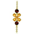 thumbnail image 2 of Galaxy Gold 3.15 Carat 14k Solid Gold Bracelet Citrine Garnet, 2 of 3