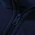 thumbnail image 5 of Cethrio Boys Fleece Outfit Sets, 2 Piece Long Sleeve Half Zip Sweatshirts and Sweatpants Sets Navy Size 5-6 T, 5 of 8