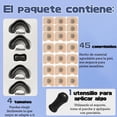 thumbnail image 2 of 90 Tiras nasales antironquidos,4 Piezas Dilatador Nasal magnetico Antirronquidos,Alivia Congestión,Mejora Respiración para Dormir y Reduce los Ronquidos,Ideal Hogar/Deportes/Viajes(Negro 45pcs), 2 of 7