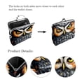 thumbnail image 3 of Owl Stylish Men's Wallet with Coin Pocket - Durable 0.7 Microfiber Zinc Alloy Jaws - 4.3x4.7 in/11x12 cm Size - Fashionable and Functional Accessory for Men, 3 of 7
