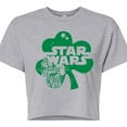 thumbnail image 3 of Star Wars - St. Patrick's Day Clover - Juniors Cropped Graphic T-Shirt, 3 of 5