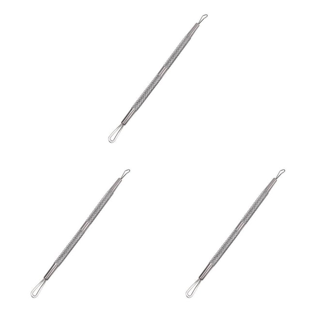 Vogacara Comedown Remover Cuidado de la piel Blackhead Extractor de acné Doble extremo Profesional Reutilizable Extracción de espinillas Limpieza Tipo 1 Como se muestra Tipo 1 3piezas Vogacara CBP001507