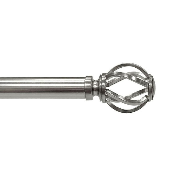 Barra Cortinera Ajustable 5/8" Plata 71-121 Cm