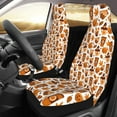 thumbnail image 2 of Honeii Pumpkin Witch Hat Coffee Print Car Seat Covers 2 Pieces, Full Set Universal Seat Covers for Cars, Waterproof Auto Seat Protectors, 2 of 7