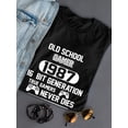 thumbnail image 3 of Old School Gamer 1987 16 Bit Generation True Gamers Never Die Women Black T-Shirt, Female x-Large, 3 of 4