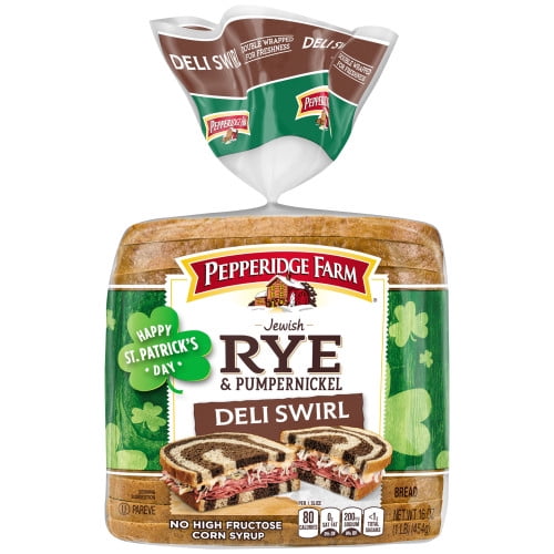 Pepperidge Farm Jewish Rye & Pumpernickel Deli Swirl Bread, 16 oz. Bag