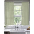 thumbnail image 2 of Sage Green Sheer Curtains 2 Panels Set Solid Color Sheer Window Curtains Light Filtering Rod Pocket Voile Drapes for Bedroom Living Room 52"X72", 2 of 9