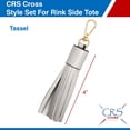 thumbnail image 4 of CRS Cross Rink Side Tote - Accessory Skate Bag for Figure Skating, Ice Skating, Roller Skating, Inline, Ballet, Dance, Cheer, Tennis, and Other Sports. (Silver Pearl, Style Gift Set), 4 of 6