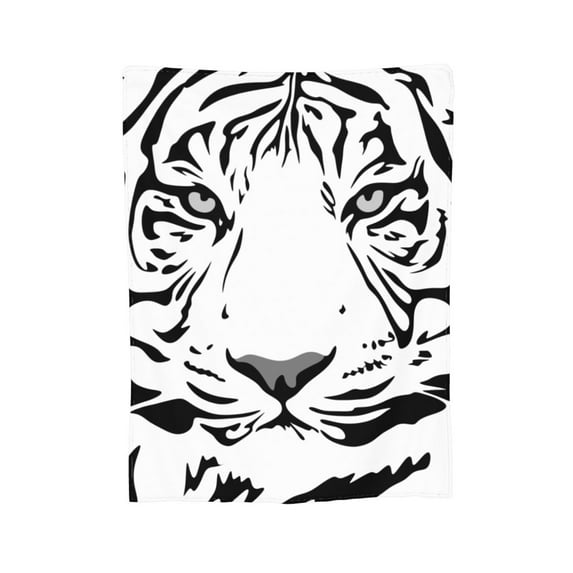 XMXY Fleece Throw Blanket for Couch, Tiger Pattern Animal Design Lightweight Plush Fuzzy Cozy Soft Bed Blankets and Throws for Sofa, 80"x60" inches