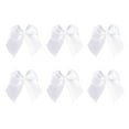 thumbnail image 1 of 100pcs Ribbon Bows Flowers Handmade Hair Bows Accessories Materials Small Fresh Patterns Crafts Ornaments Gift Decor (White), 1 of 9