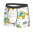 thumbnail image 5 of Goofa Dinosaur on Excavator Printed Men's Boxer Briefs Underwear, Moisture-Wicking Underwear, Trunk,Soft and Breathable Cotton Underwear-, 5 of 9